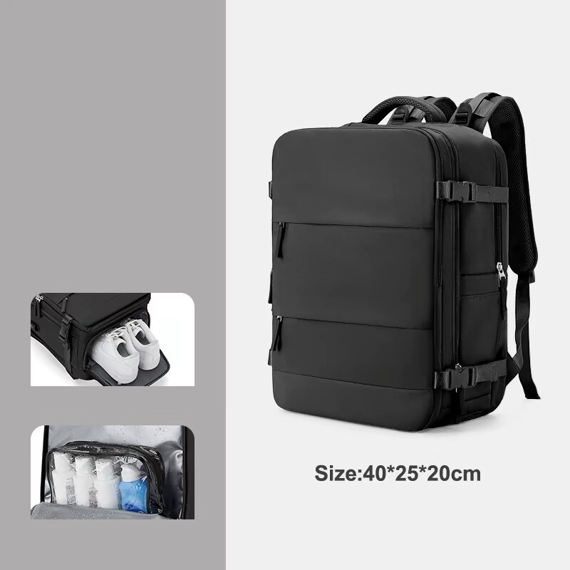 Határon átnyúló utazó hátizsák Nagy űrtartalmú női hátizsák, extra nagy, könnyű, többfunkciós poggyász hátizsák, üzleti táska rövid távú utazásokhoz