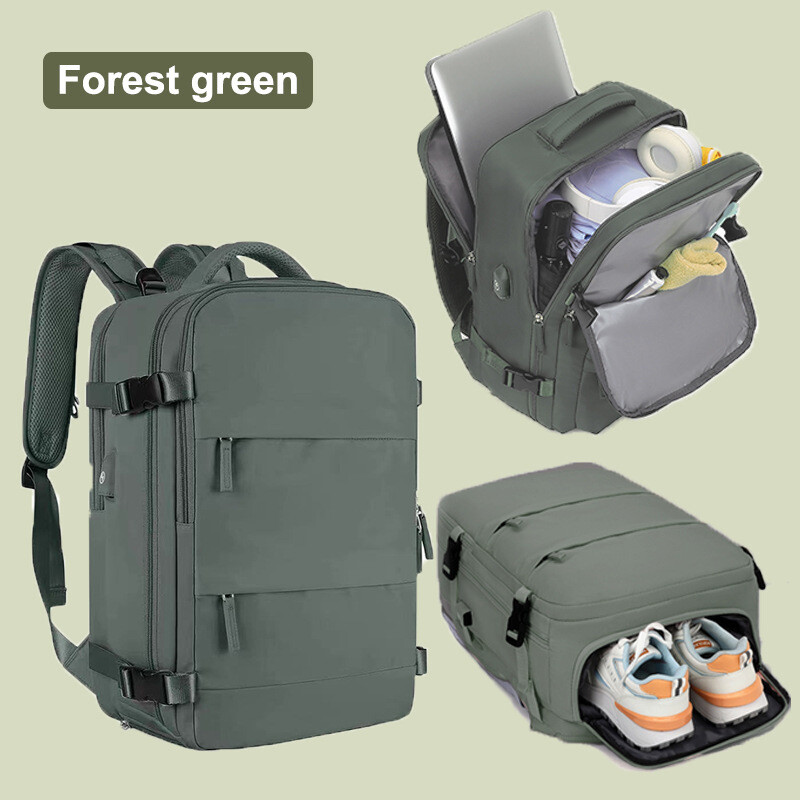 Határon átnyúló utazó hátizsák Nagy űrtartalmú női hátizsák, extra nagy, könnyű, többfunkciós poggyász hátizsák, üzleti táska rövid távú utazásokhoz