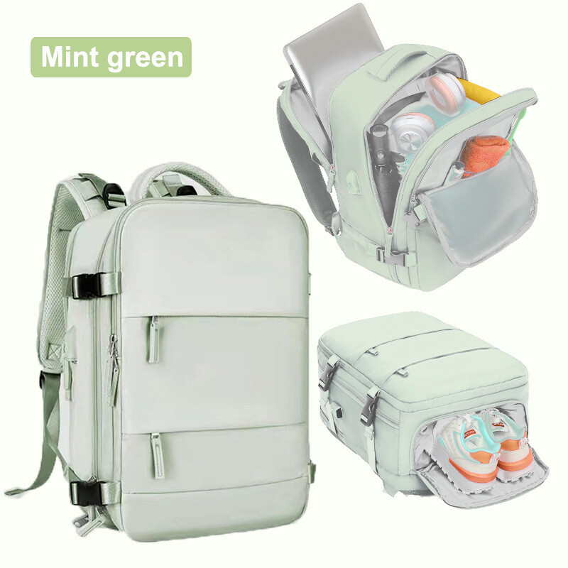 Határon átnyúló utazó hátizsák Nagy űrtartalmú női hátizsák, extra nagy, könnyű, többfunkciós poggyász hátizsák, üzleti táska rövid távú utazásokhoz