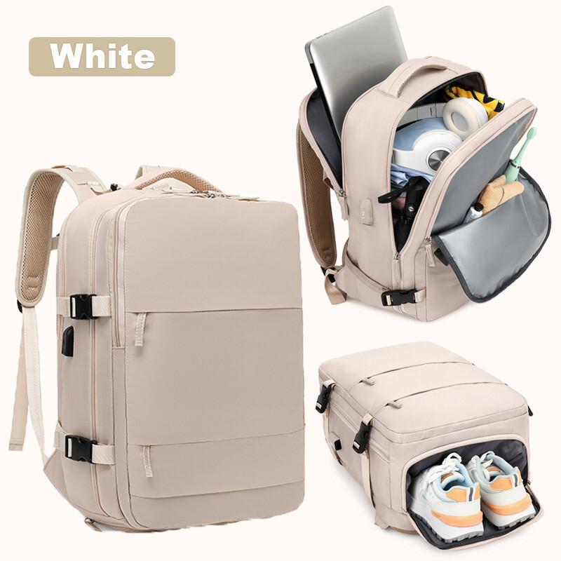 Határon átnyúló utazó hátizsák Nagy űrtartalmú női hátizsák, extra nagy, könnyű, többfunkciós poggyász hátizsák, üzleti táska rövid távú utazásokhoz