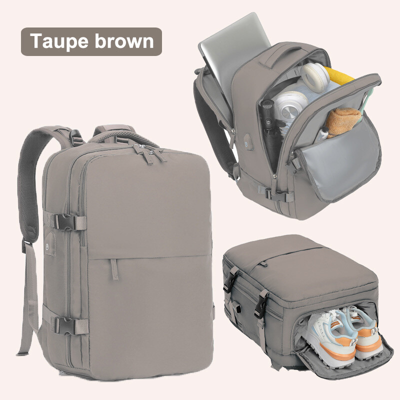 Határon átnyúló utazó hátizsák Nagy űrtartalmú női hátizsák, extra nagy, könnyű, többfunkciós poggyász hátizsák, üzleti táska rövid távú utazásokhoz