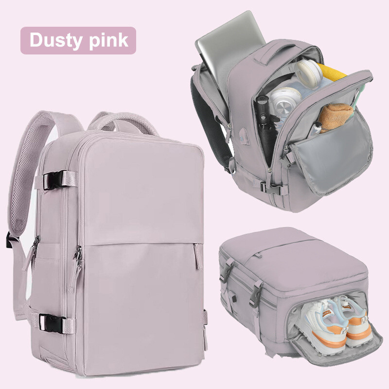 Határon átnyúló utazó hátizsák Nagy űrtartalmú női hátizsák, extra nagy, könnyű, többfunkciós poggyász hátizsák, üzleti táska rövid távú utazásokhoz