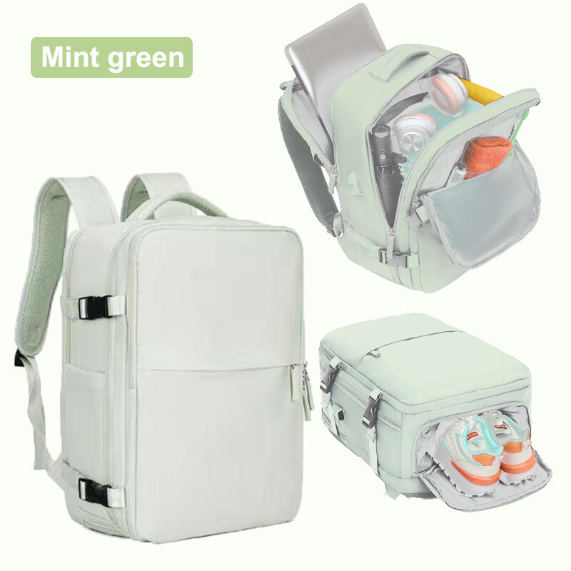 Határon átnyúló utazó hátizsák Nagy űrtartalmú női hátizsák, extra nagy, könnyű, többfunkciós poggyász hátizsák, üzleti táska rövid távú utazásokhoz