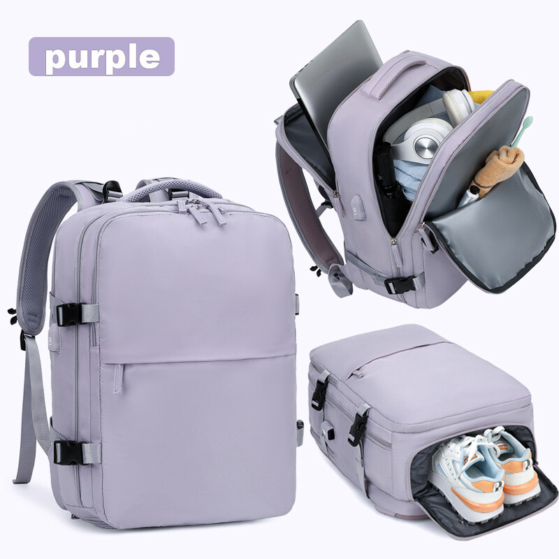 Határon átnyúló utazó hátizsák Nagy űrtartalmú női hátizsák, extra nagy, könnyű, többfunkciós poggyász hátizsák, üzleti táska rövid távú utazásokhoz