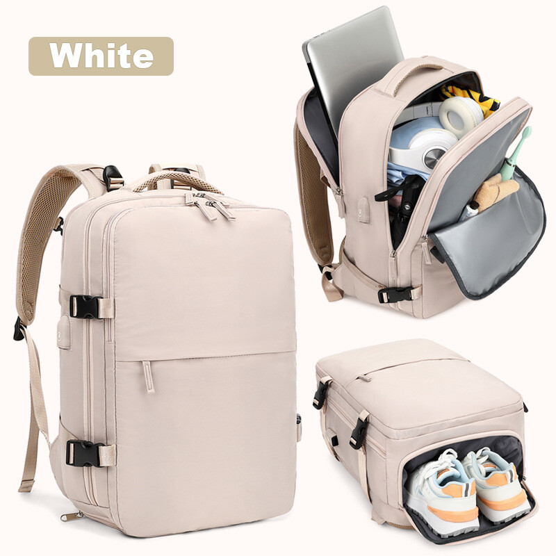 Határon átnyúló utazó hátizsák Nagy űrtartalmú női hátizsák, extra nagy, könnyű, többfunkciós poggyász hátizsák, üzleti táska rövid távú utazásokhoz