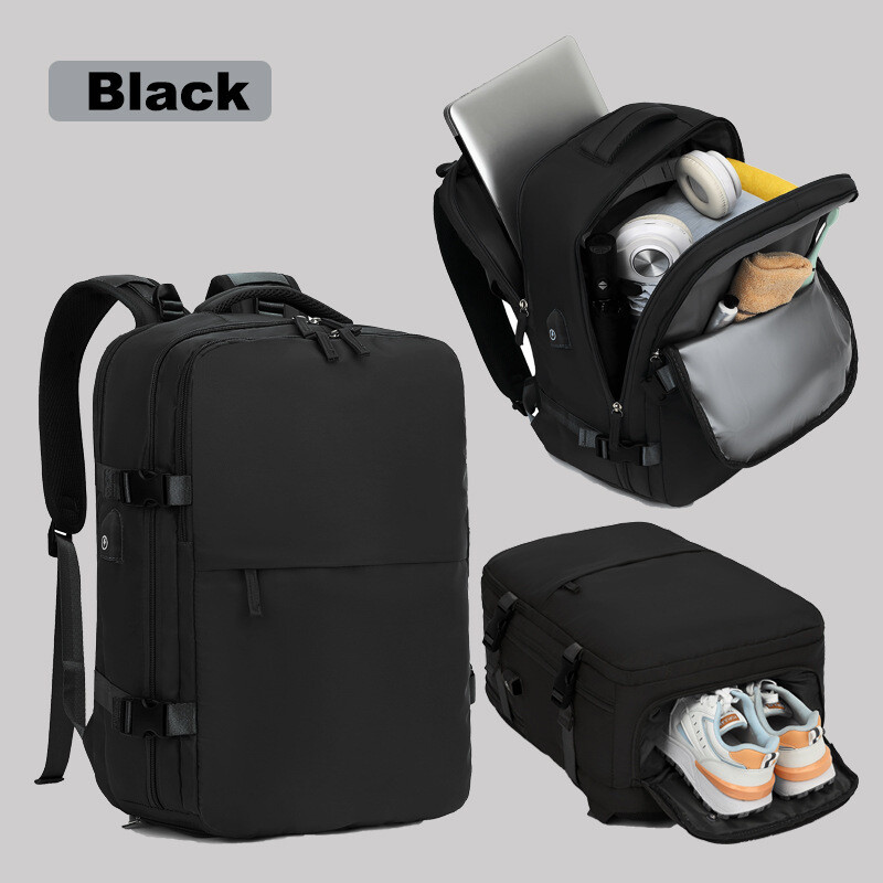 Határon átnyúló utazó hátizsák Nagy űrtartalmú női hátizsák, extra nagy, könnyű, többfunkciós poggyász hátizsák, üzleti táska rövid távú utazásokhoz