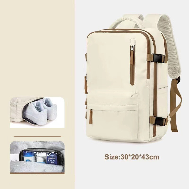 Határon átnyúló utazó hátizsák Nagy űrtartalmú női hátizsák, extra nagy, könnyű, többfunkciós poggyász hátizsák, üzleti táska rövid távú utazásokhoz