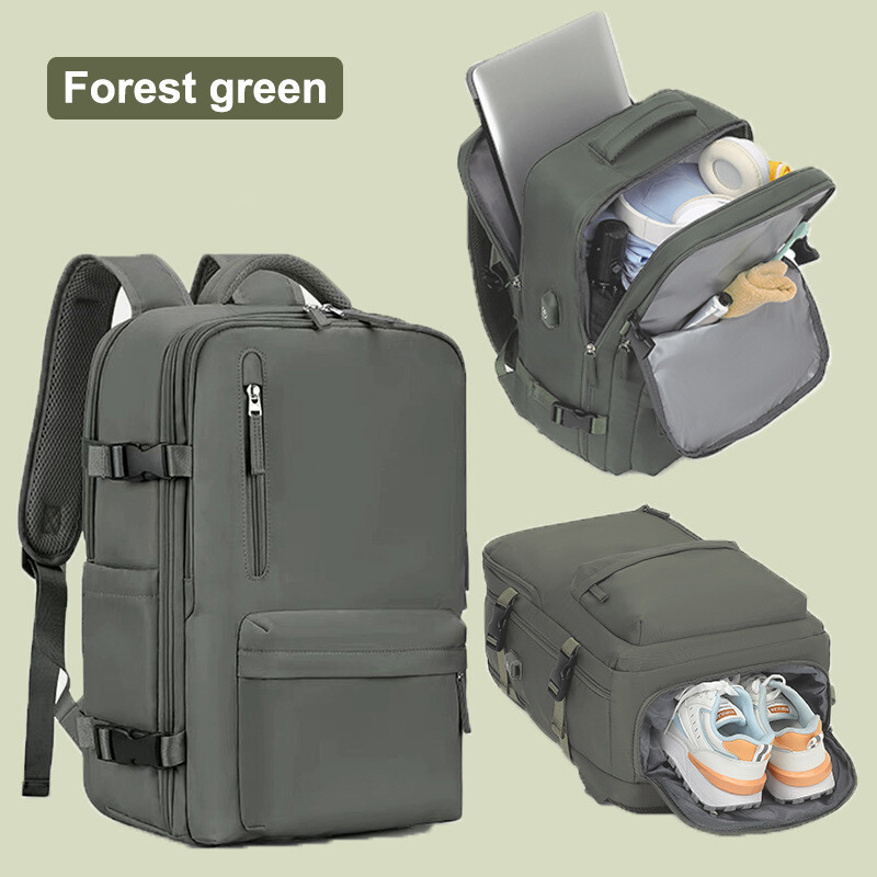 Határon átnyúló utazó hátizsák Nagy űrtartalmú női hátizsák, extra nagy, könnyű, többfunkciós poggyász hátizsák, üzleti táska rövid távú utazásokhoz