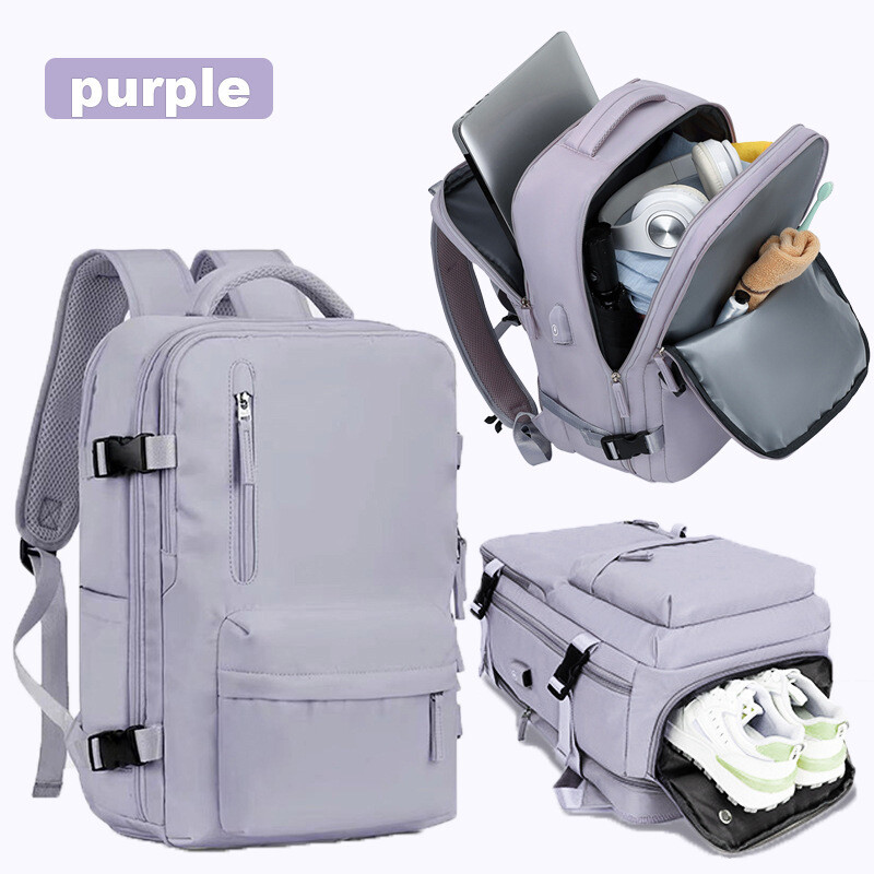 Határon átnyúló utazó hátizsák Nagy űrtartalmú női hátizsák, extra nagy, könnyű, többfunkciós poggyász hátizsák, üzleti táska rövid távú utazásokhoz