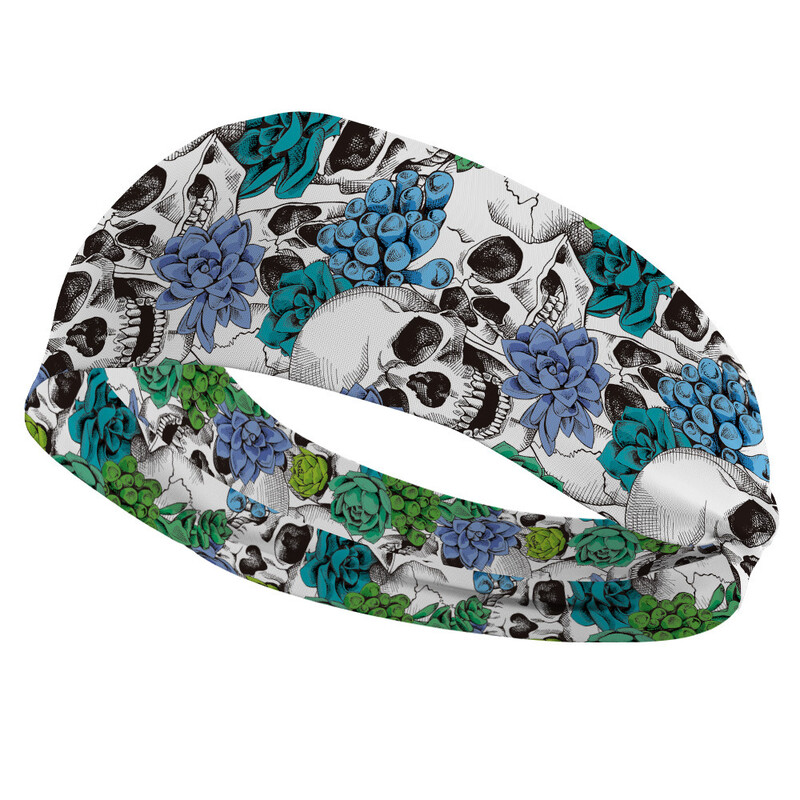 Krāsaina galvas saite, unisex elastīga galvas saite, apdrukāta galvas saite, sporta galvas saite, Eiropas un Amerikas retro