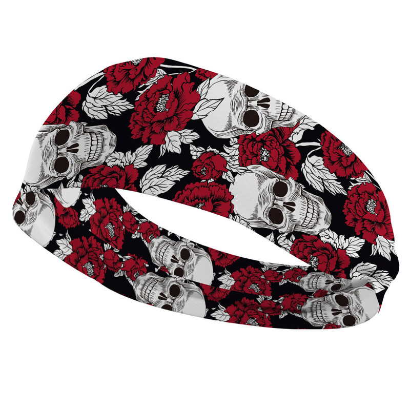 Krāsaina galvas saite, unisex elastīga galvas saite, apdrukāta galvas saite, sporta galvas saite, Eiropas un Amerikas retro