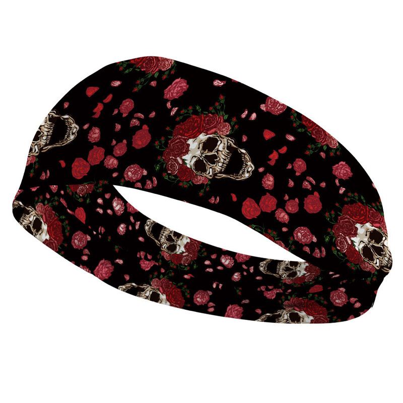 Krāsaina galvas saite, unisex elastīga galvas saite, apdrukāta galvas saite, sporta galvas saite, Eiropas un Amerikas retro