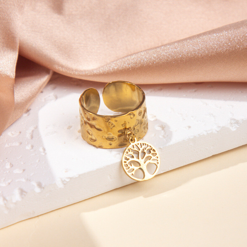 Европейски и американски ins външна търговия пръстен бижута женска ниша изящна личност преувеличен пръстен от титанова стомана висок клас многофункционални бижута