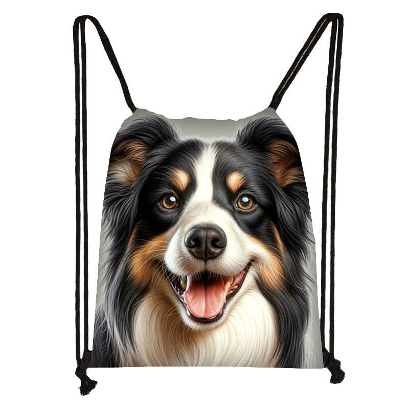 Трансгранична нова серия кученца студентска чанта с шнур сладка детска модна чанта за съхранение на рамо с голям капацитет 