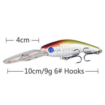 Minnow Long Tongue Board Deep Diving Lure Bait 9g10cm Bionic Lure Cockspurred Catfish Mandarin Fish Bass All-Eating Δόλωμα