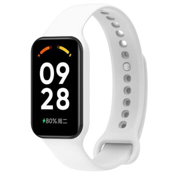 Κατάλληλο για Redmi Band 2, Xiaomi Band 8Active, λουράκι ρολογιού, μονόχρωμο ανταλλακτικό λουράκι καρπού σιλικόνης