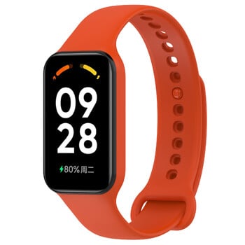 Κατάλληλο για Redmi Band 2, Xiaomi Band 8Active, λουράκι ρολογιού, μονόχρωμο ανταλλακτικό λουράκι καρπού σιλικόνης