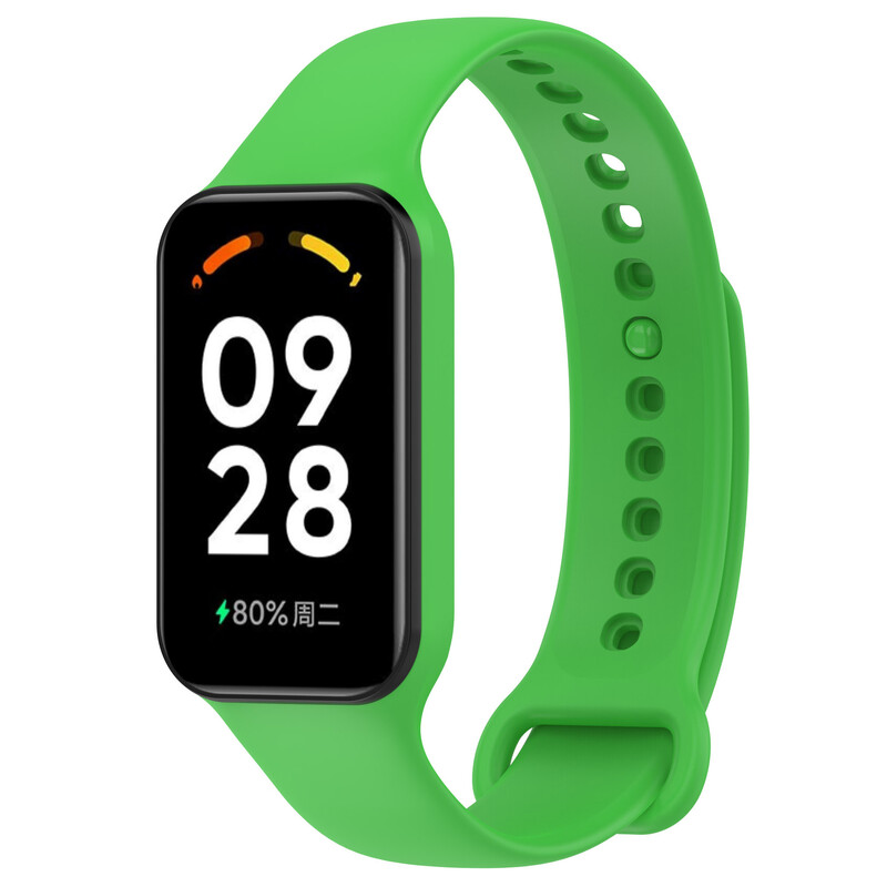 Подходящ за Redmi Band 2, Xiaomi Band 8Active, каишка за часовник, силиконова едноцветна резервна каишка за китка