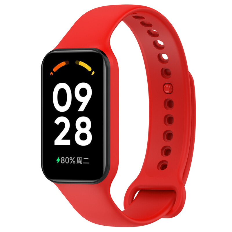 Подходящ за Redmi Band 2, Xiaomi Band 8Active, каишка за часовник, силиконова едноцветна резервна каишка за китка