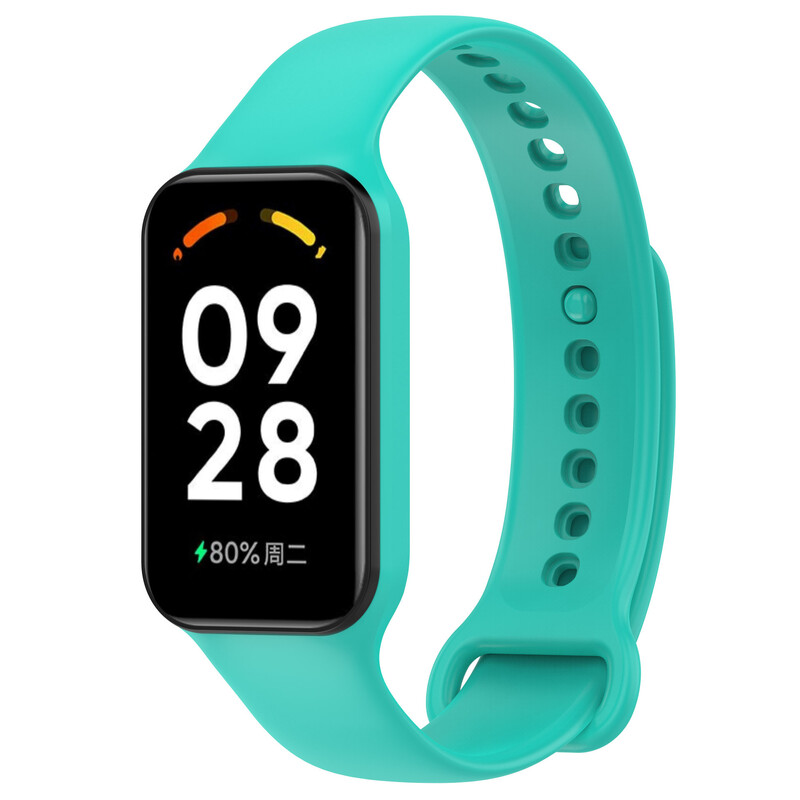 Подходящ за Redmi Band 2, Xiaomi Band 8Active, каишка за часовник, силиконова едноцветна резервна каишка за китка