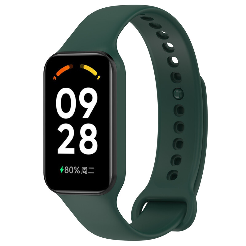 Подходящ за Redmi Band 2, Xiaomi Band 8Active, каишка за часовник, силиконова едноцветна резервна каишка за китка