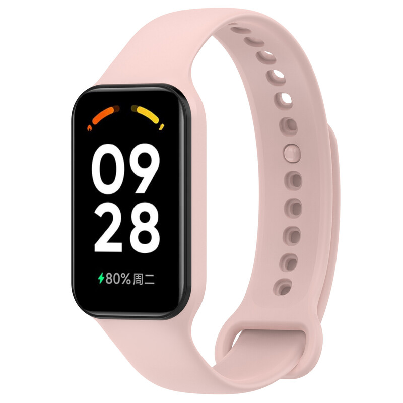 Подходящ за Redmi Band 2, Xiaomi Band 8Active, каишка за часовник, силиконова едноцветна резервна каишка за китка