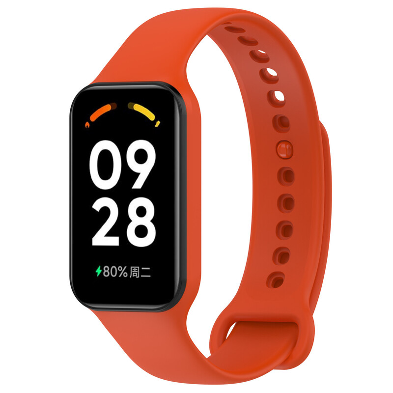 Подходящ за Redmi Band 2, Xiaomi Band 8Active, каишка за часовник, силиконова едноцветна резервна каишка за китка