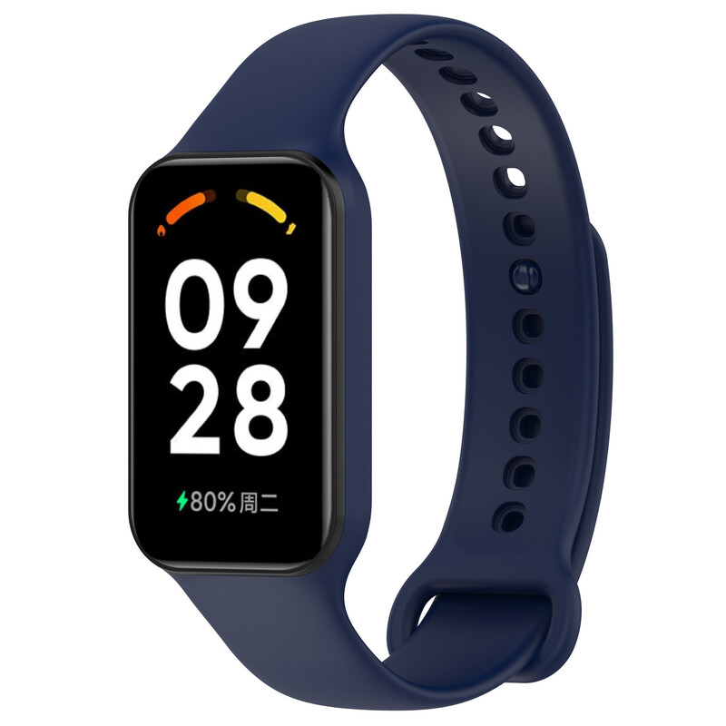 Подходящ за Redmi Band 2, Xiaomi Band 8Active, каишка за часовник, силиконова едноцветна резервна каишка за китка