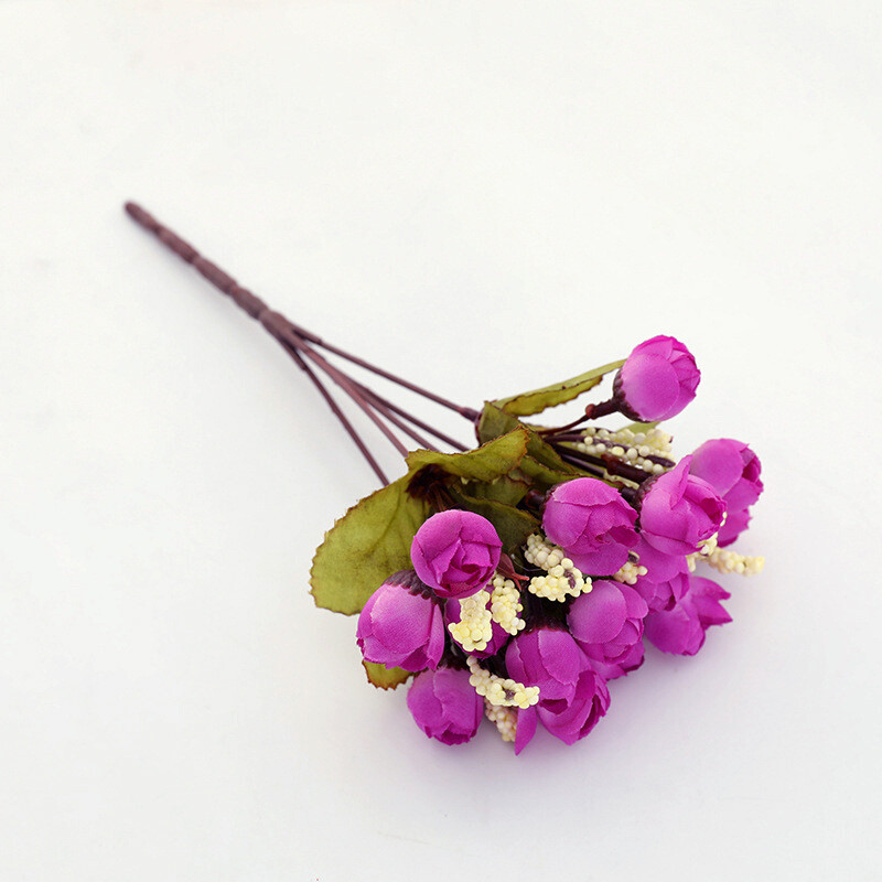 Europietiško stiliaus dirbtinių gėlių žvaigždžių pumpurų rožių pumpurų nykštis gėlių puokštė vestuvių kompozicija namų gėlių kompozicija gėlių meno dekoracija didmeninė prekyba