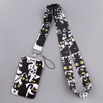 Νέα θήκη κάρτας Animal Lanyard, Κορδόνια, Student Cartoon, Pet Lanyard, Συνδυασμός θήκης κάρτας εργασίας, Ιμάντας κινητού τηλεφώνου