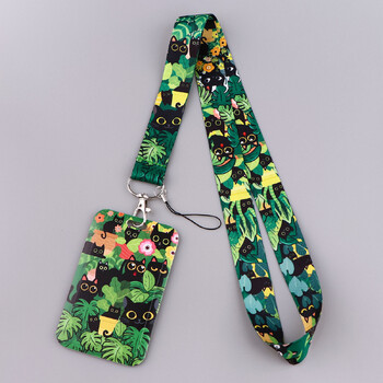 Νέα θήκη κάρτας Animal Lanyard, Κορδόνια, Student Cartoon, Pet Lanyard, Συνδυασμός θήκης κάρτας εργασίας, Ιμάντας κινητού τηλεφώνου