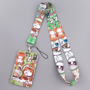 Νέα θήκη κάρτας Animal Lanyard, Κορδόνια, Student Cartoon, Pet Lanyard, Συνδυασμός θήκης κάρτας εργασίας, Ιμάντας κινητού τηλεφώνου