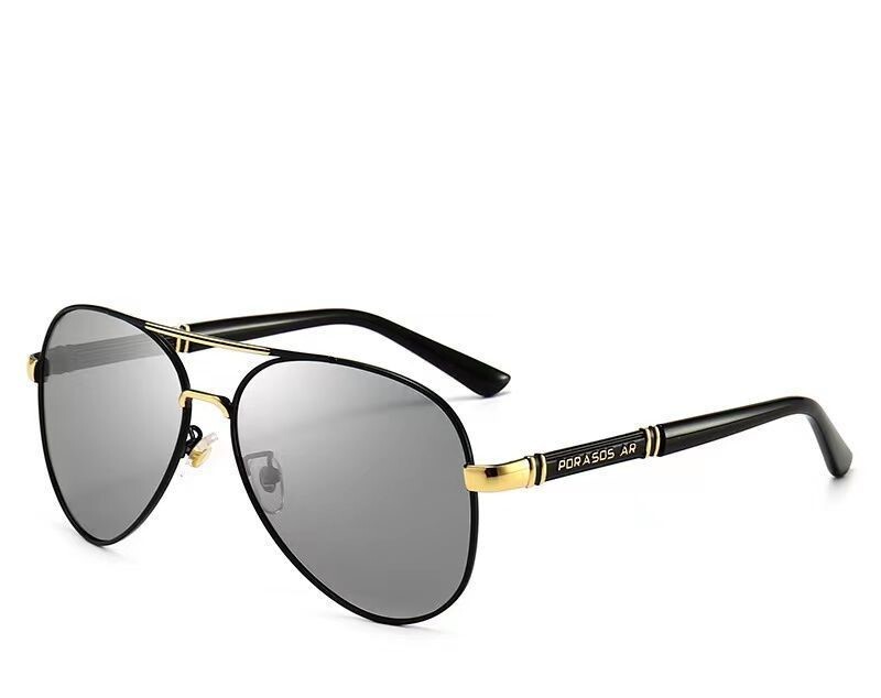 Поляризирани слънчеви очила от метална смола за мъже шофьорски очила за шофиране мъжки слънчеви очила ден и нощ огледало с двойна употреба, променящо цвета си, огледало с жаба