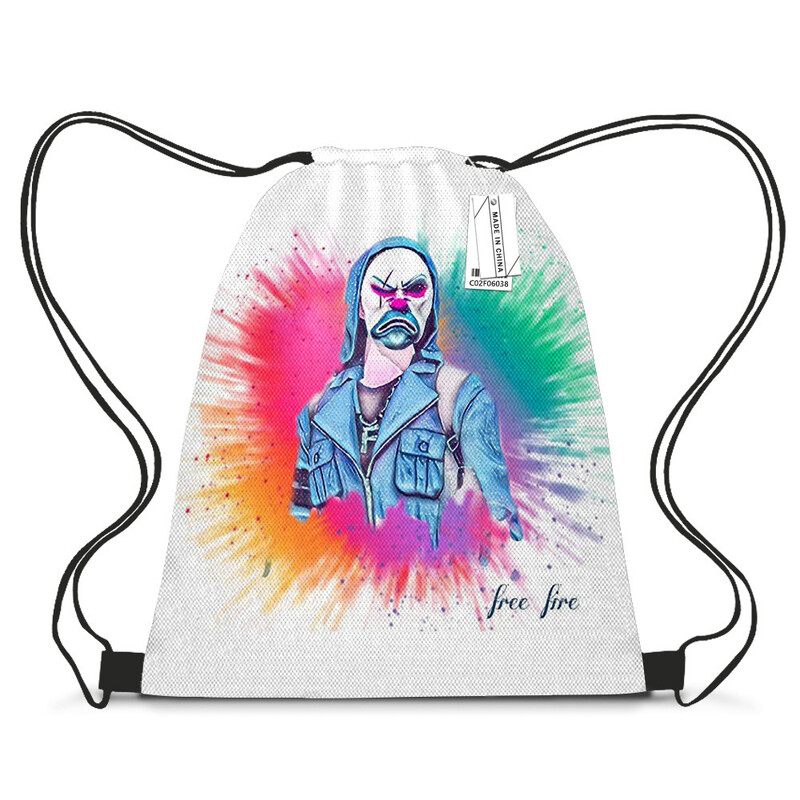 Free Fire Battle Royale подарък чанта чанта с шнур чанта с шнур висулка малка платнена чанта чанта за съхранение на различни предмети преносима