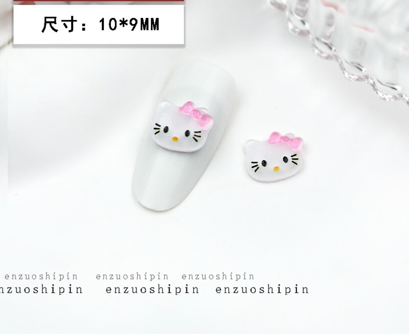 Смола карикатура колекция аксесоари за нокти Kulomi канела куче Коте котка направи си сам мобилен телефон черупка стикер за нокти декорация