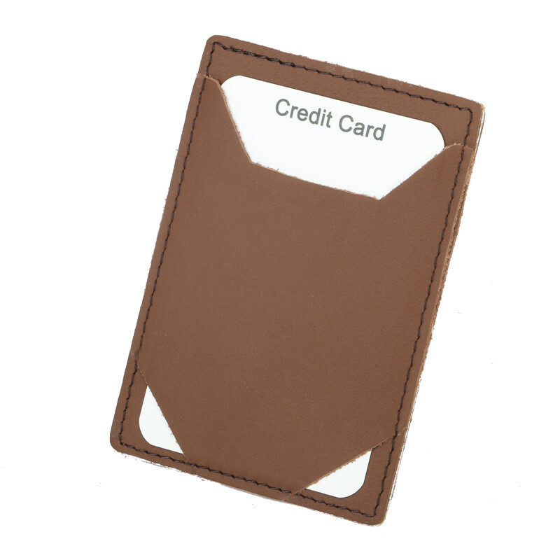 Трансгранична доставка мъжки и дамски първи слой оригинална телешка кожа държач за карти метален европейски и американски прост ретро доларов клип