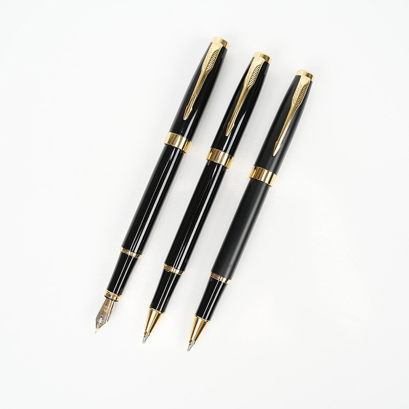 Търговия на едро с метална подпис химикалка черна гел химикалка бизнес подарък химикалка реклама подарък химикалка