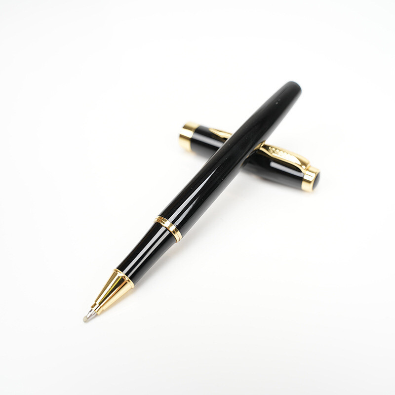 Търговия на едро с метална подпис химикалка черна гел химикалка бизнес подарък химикалка реклама подарък химикалка