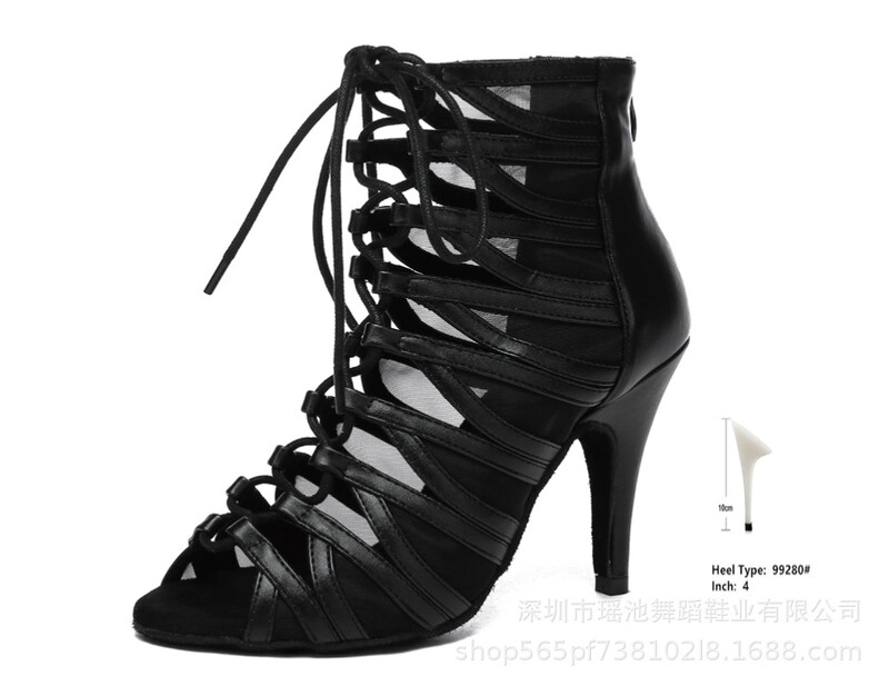 Yaochi истински червени дамски възрастни секси риба уста салса латино ча-ча модерен джаз танц бачата