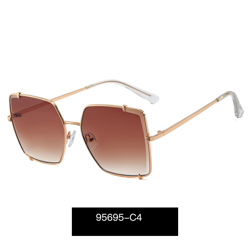 Европейски и американски трансгранични нови модни слънчеви очила с голяма рамка индивидуални слънчеви очила дамски