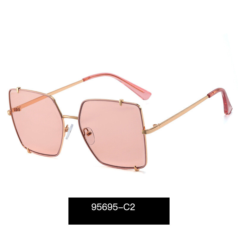 Европейски и американски трансгранични нови модни слънчеви очила с голяма рамка индивидуални слънчеви очила дамски