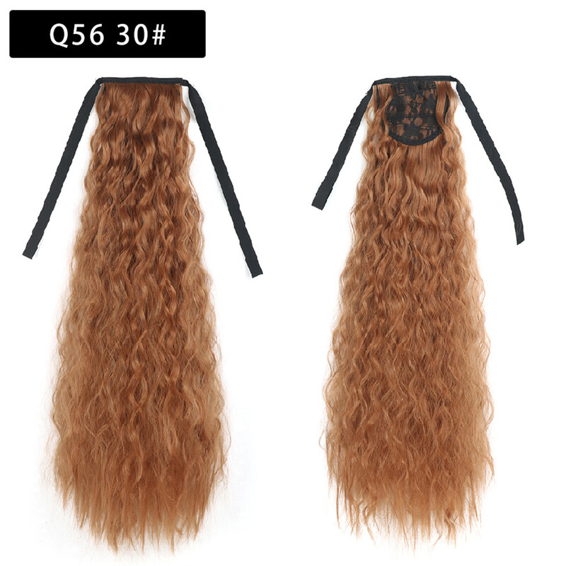 „Cornrow“ garbanotas arklio uodegos perukas, ilgi garbanoti plaukai, dažomas perukas, arklio uodega, surišama uodega