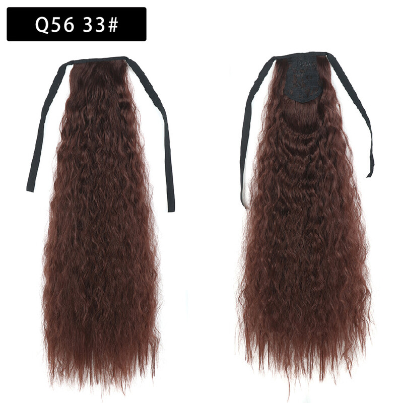 „Cornrow“ garbanotas arklio uodegos perukas, ilgi garbanoti plaukai, dažomas perukas, arklio uodega, surišama uodega