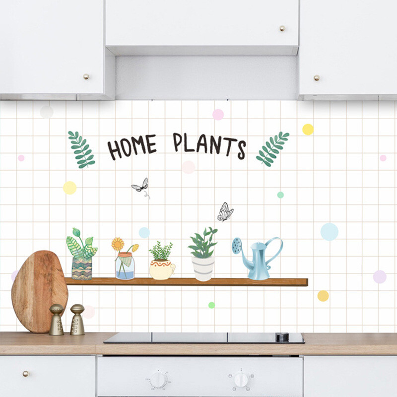 Virtuvės alyvai atsparus lipdukas spintelė viryklė su gartraukiu plytelių sienos lipdukas lipnus tapetas aukštai temperatūrai atsparus vandeniui atsparus drėgmei tapetas