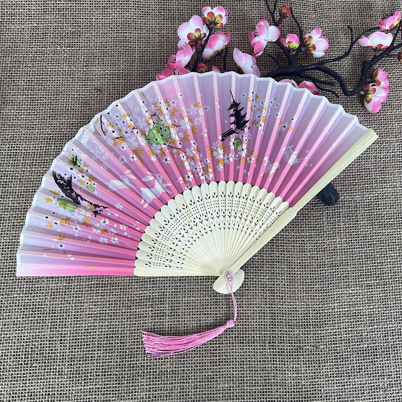 Birželio 11 d. Renginys Japoniška sulankstoma vėduoklė Senovės kinų stiliaus studentų šilko vėduoklė moterų šokių gerbėja Gamintojas