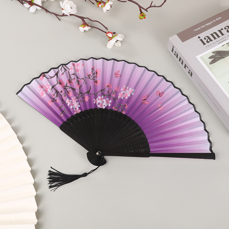 Birželio 11 d. Renginys Japoniška sulankstoma vėduoklė Senovės kinų stiliaus studentų šilko vėduoklė moterų šokių gerbėja Gamintojas