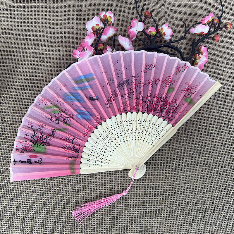 Birželio 11 d. Renginys Japoniška sulankstoma vėduoklė Senovės kinų stiliaus studentų šilko vėduoklė moterų šokių gerbėja Gamintojas