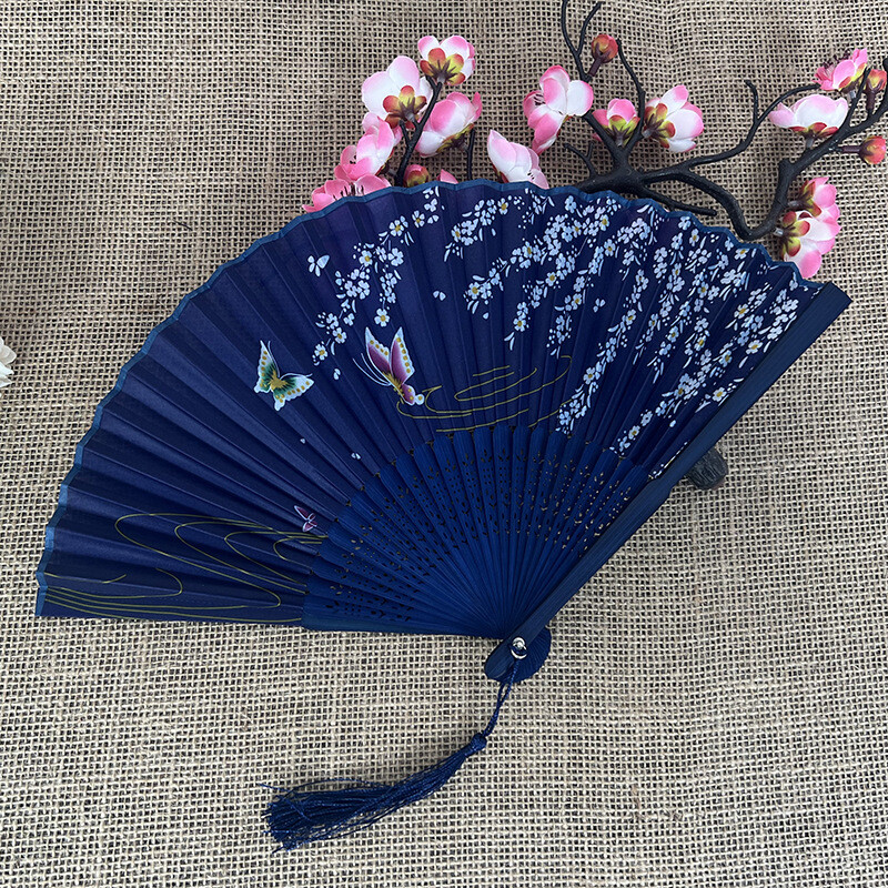 Birželio 11 d. Renginys Japoniška sulankstoma vėduoklė Senovės kinų stiliaus studentų šilko vėduoklė moterų šokių gerbėja Gamintojas