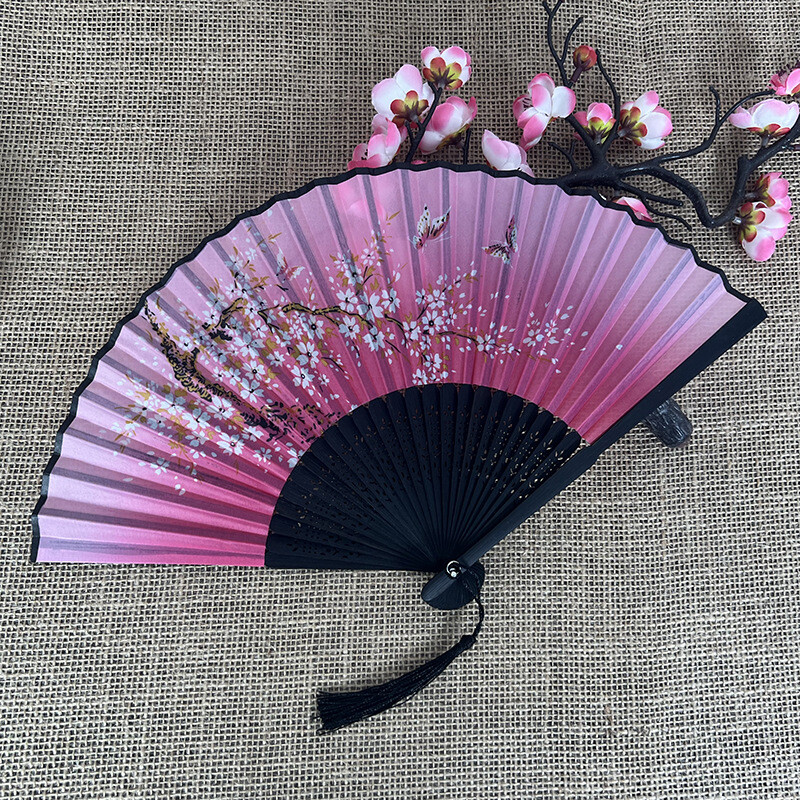 Birželio 11 d. Renginys Japoniška sulankstoma vėduoklė Senovės kinų stiliaus studentų šilko vėduoklė moterų šokių gerbėja Gamintojas