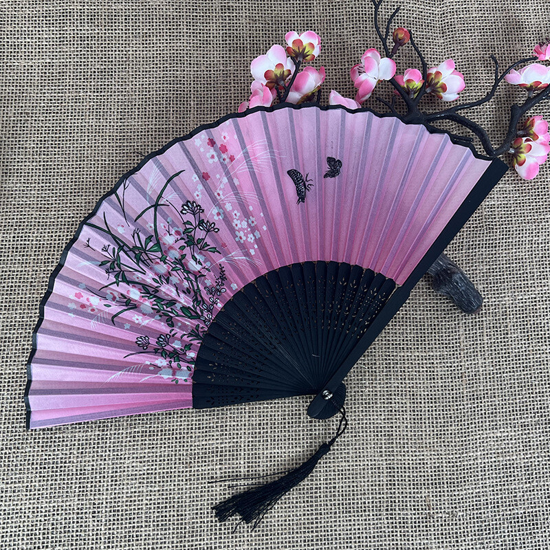 Birželio 11 d. Renginys Japoniška sulankstoma vėduoklė Senovės kinų stiliaus studentų šilko vėduoklė moterų šokių gerbėja Gamintojas